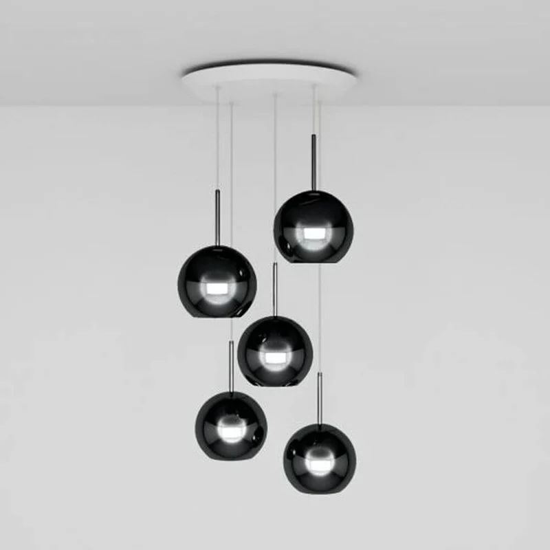 Tom Dixon Copper 5er Pendelleuchte Ø 25cm