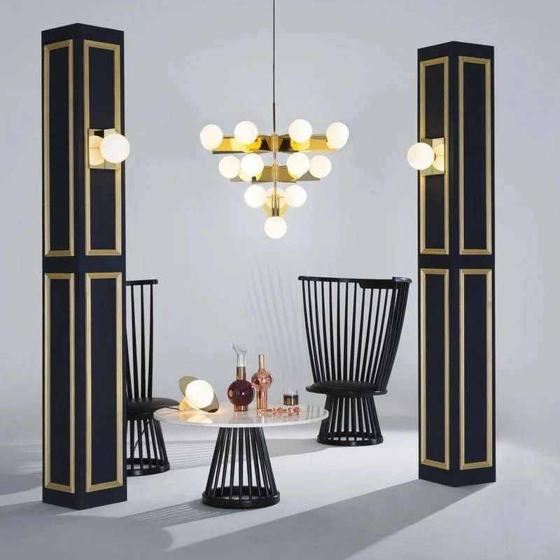 Tom Dixon Plane Wandleuchte Goldfarben
