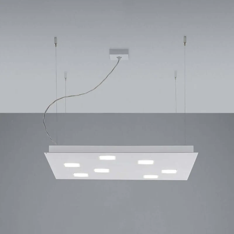 Fabbian Quarter LED-Pendelleuchte quadratisch