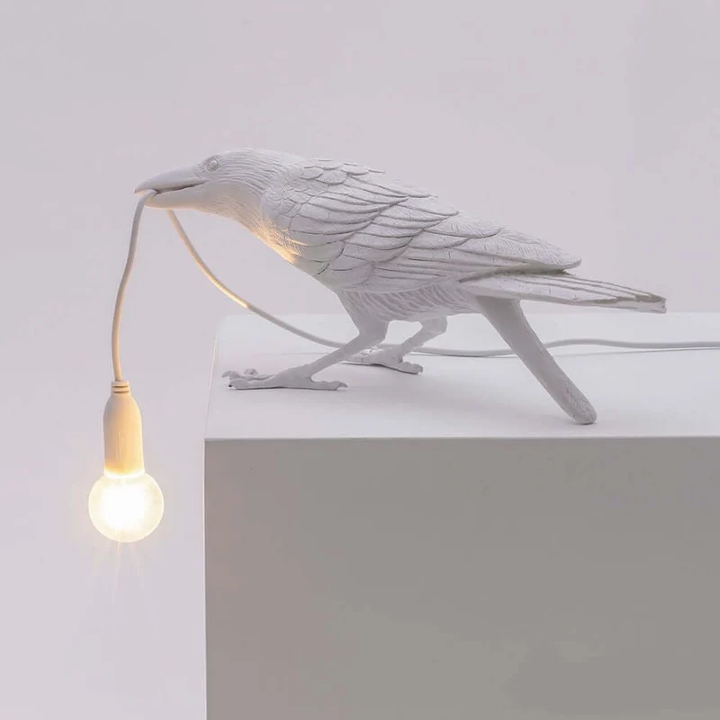 Seletti Bird Außen-Tischleuchte gebeugt