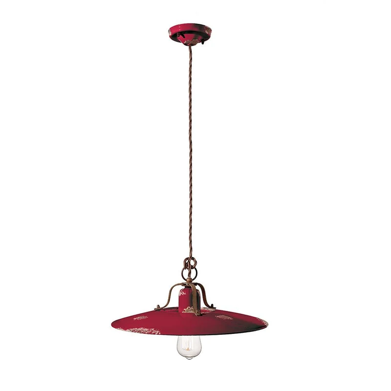 Ferroluce Country Keramik-Hängeleuchte Ø 40cm