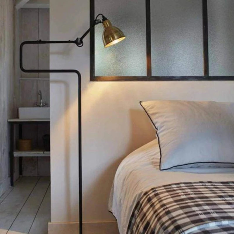 DCWéditions Gras N°411 Stehlampe mit Schirm drehbar