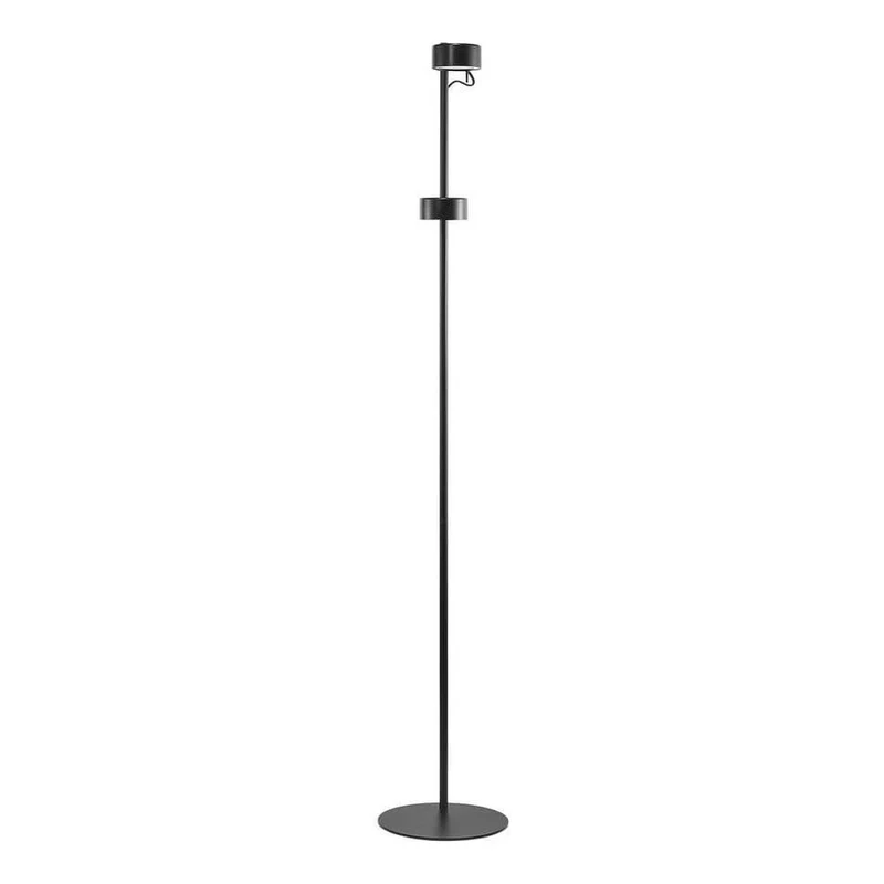LED Stehleuchte Clyde 2-flammig Schwarz
