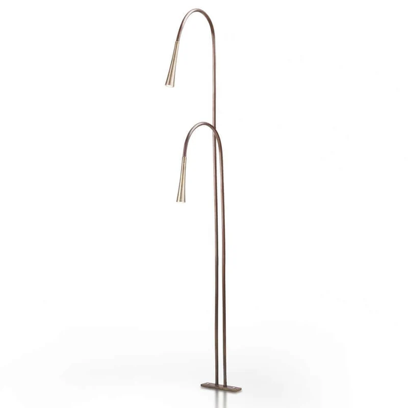 Fabbian Giunco LED-Stehleuchte Canne 2-flammig