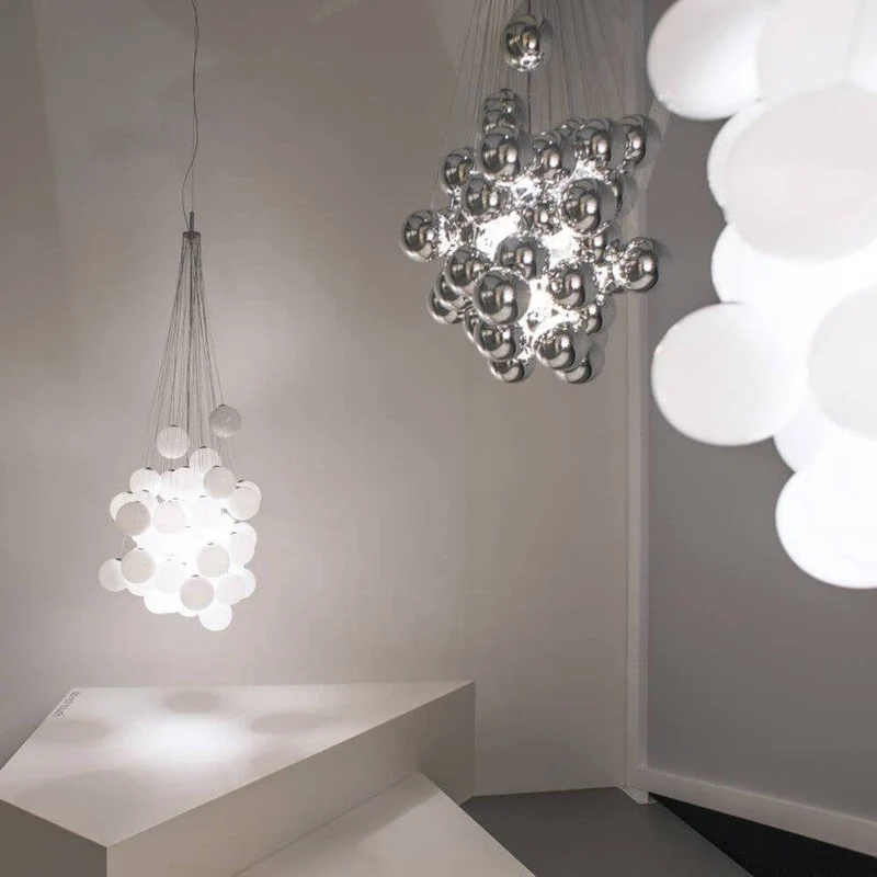 Luceplan Stochastic LED Hängelampe 3000K (Structur ohne Kugeln & Stangen)