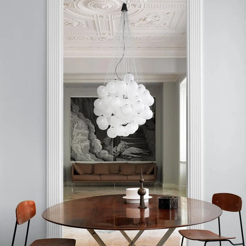 Luceplan Stochastic LED Hängelampe 3000K (Structur ohne Kugeln & Stangen)