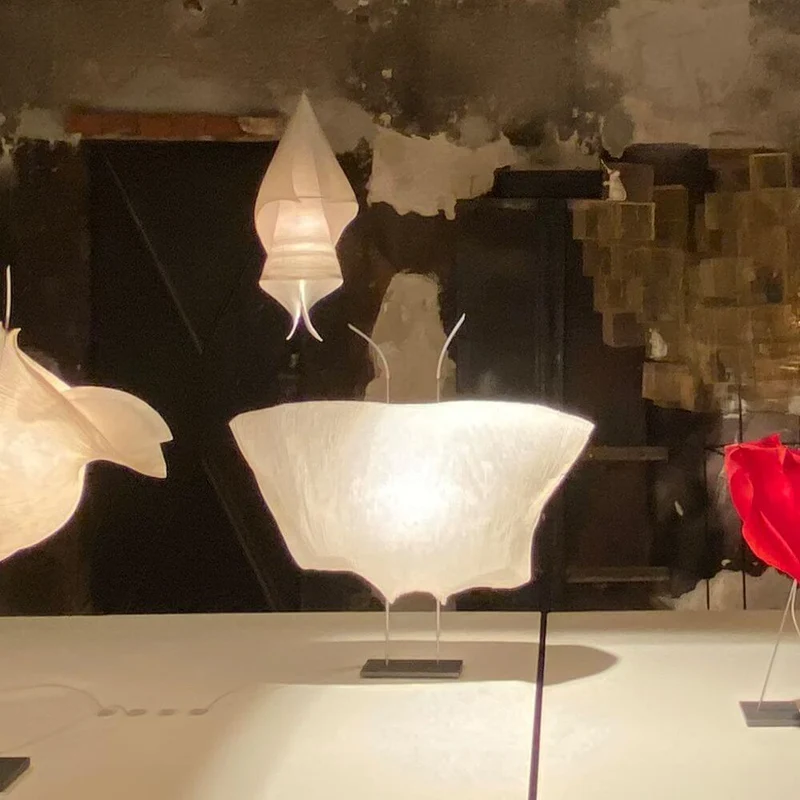 Ingo Maurer LED Tischlampe Samurai Papier