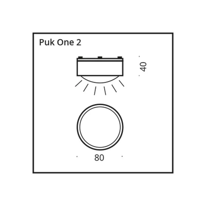 LED Wand- & Deckenspot Puk One 2
