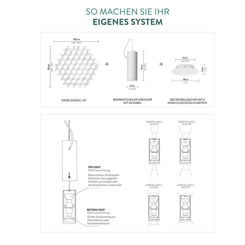 Slamp Nuvem zusätzlicher Spot Up- & Down Weiß