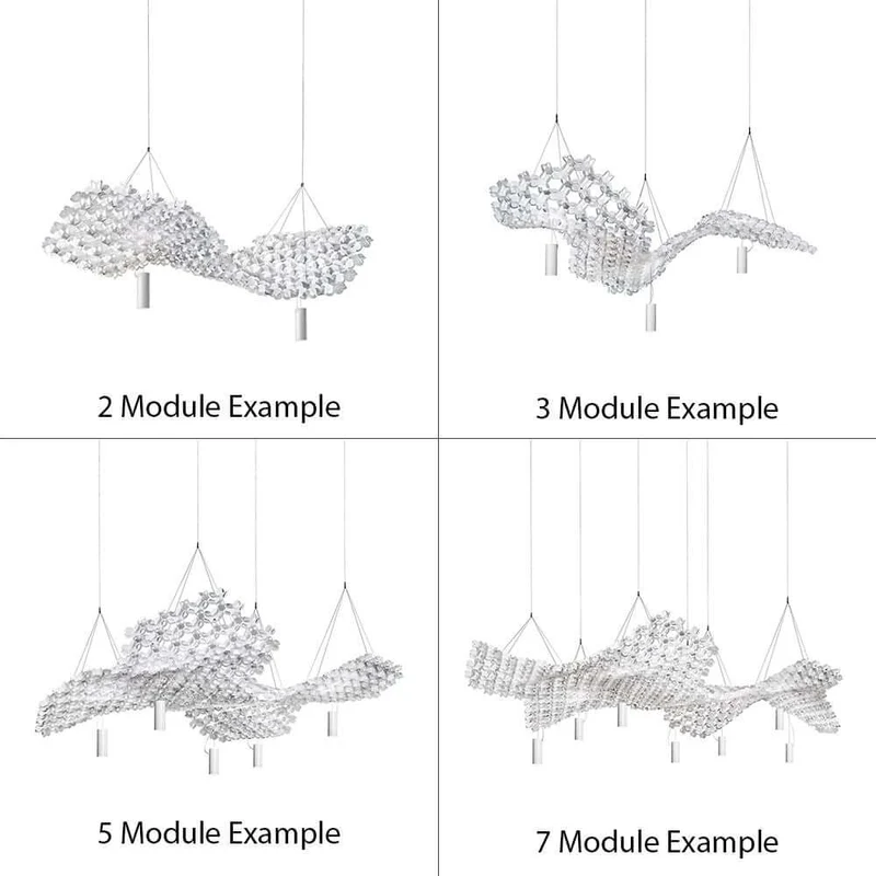 Slamp Nuvem Canopy Baldachin für 6 Anschlüsse Weiß