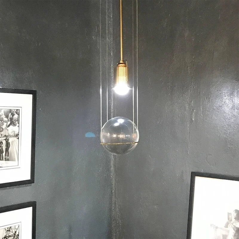 Tecnolumen LED-Hängeleuchte Le tre streghe Muranoglas Gold
