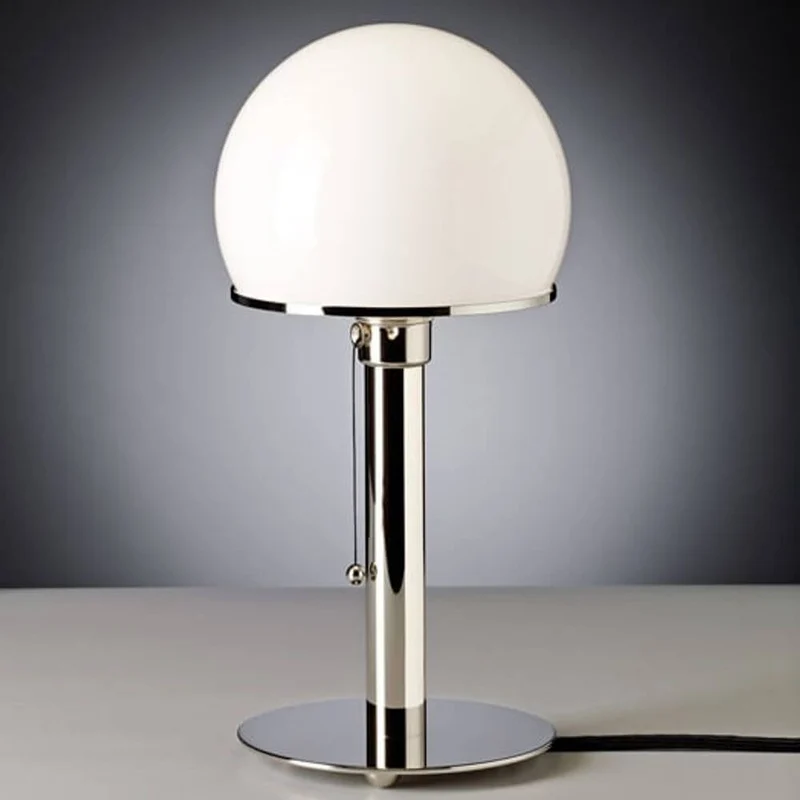 Tecnolumen Tischleuchte WA24 Wilhelm Wagenfeld Bauhaus Vernickelt