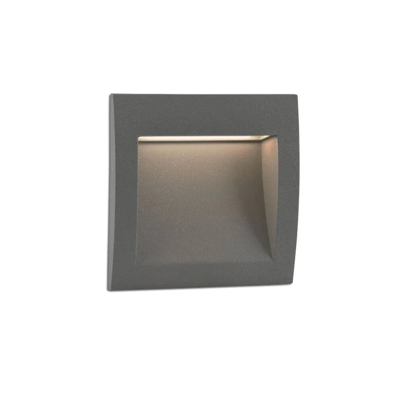 LED Wandaußenbauleuchte SEDNA-1 3000K IP65 Dunkelgrau