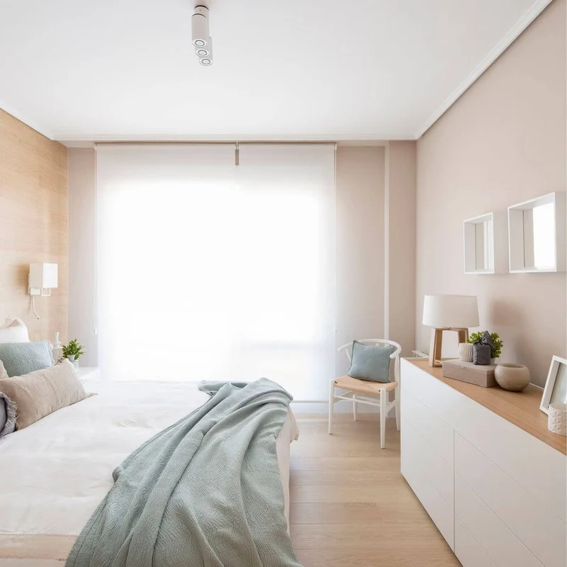 Wandleuchte VESPER mit LED-Leselampe Weiß, Beige