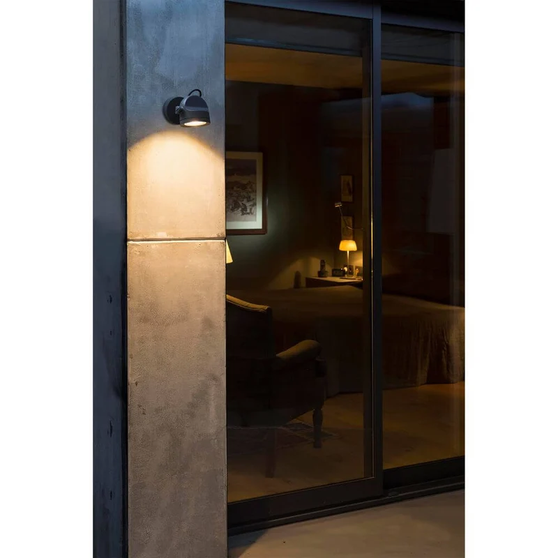 LED Außenwandspot ALFA 3000K IP65 Dunkelgrau