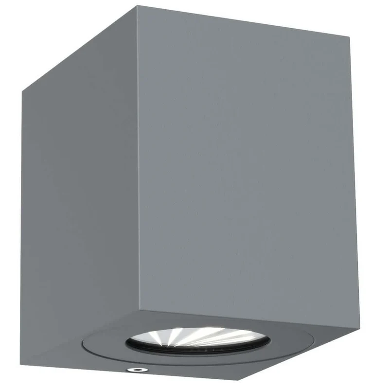 LED Außen-Wandlampe Canto Kubi 2 IP44 Grau