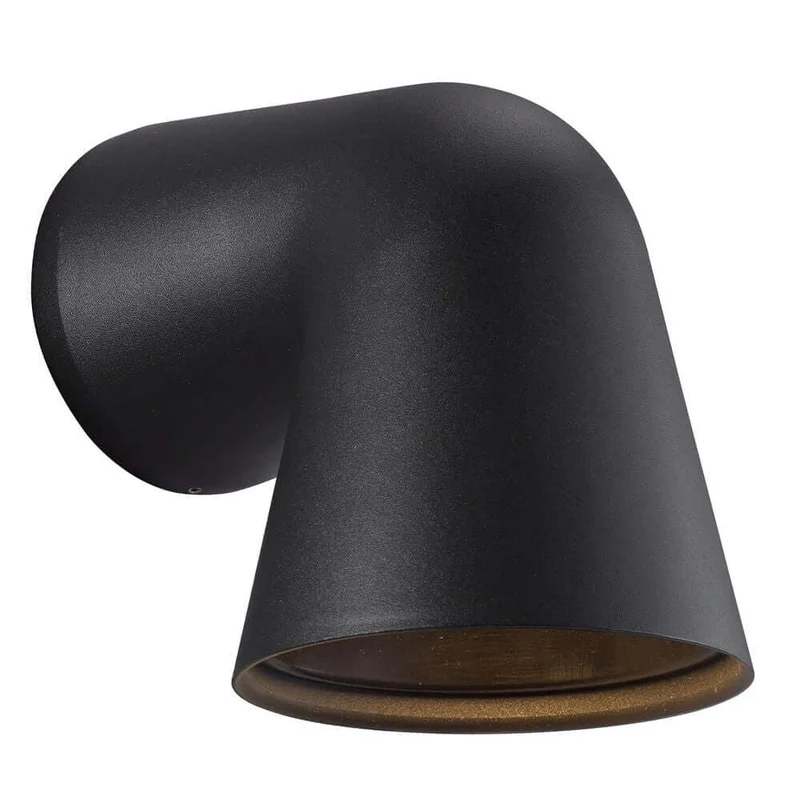 Wand-Außenleuchte Front Single IP44 Schwarz