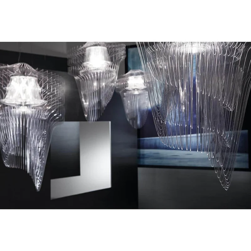 Slamp LED Pendelleuchte Aria Medium 3500lm 2700K Transparent