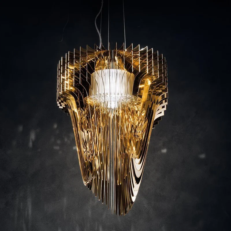 Slamp LED Pendelleuchte Aria Small 3500lm 2700K Gold