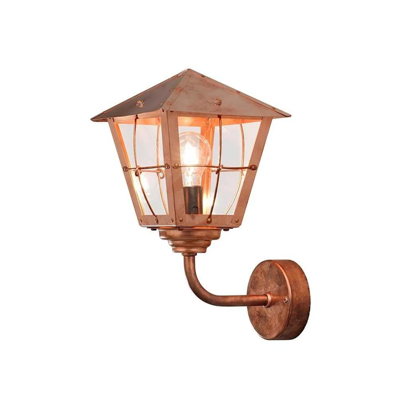 Fenix Acrylglas Außen-Wandlampe Kupfer