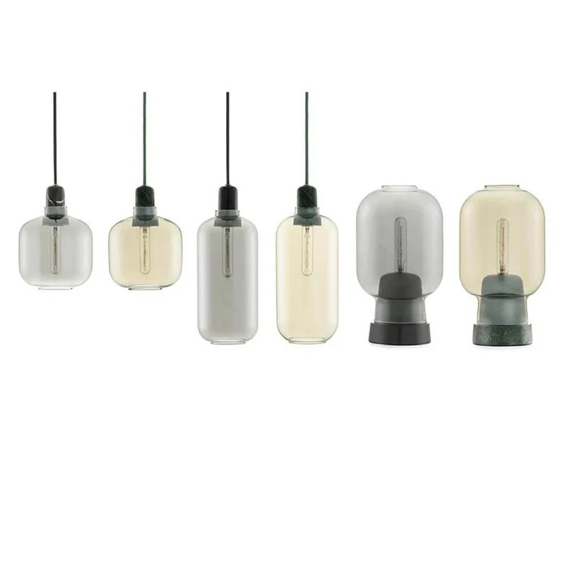 Tischlampe Amp im Skandi-Look Weiß, Messing