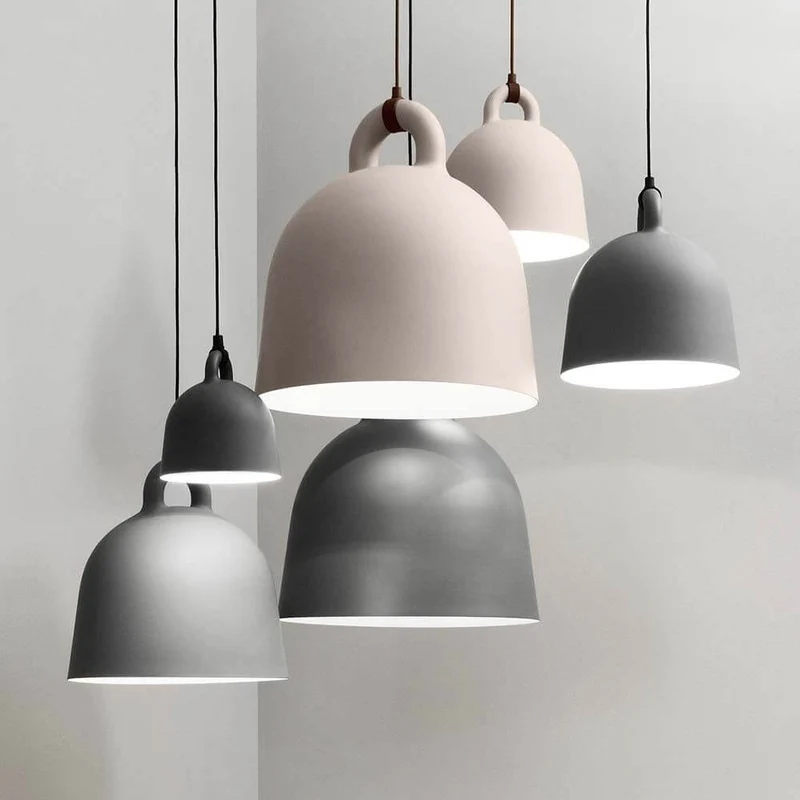 Pendelleuchte Bell L Ø 55cm Grau