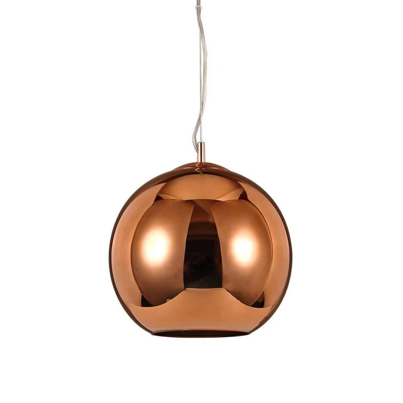 M Glaskugel Pendelleuchte Kupfer Ø 30cm