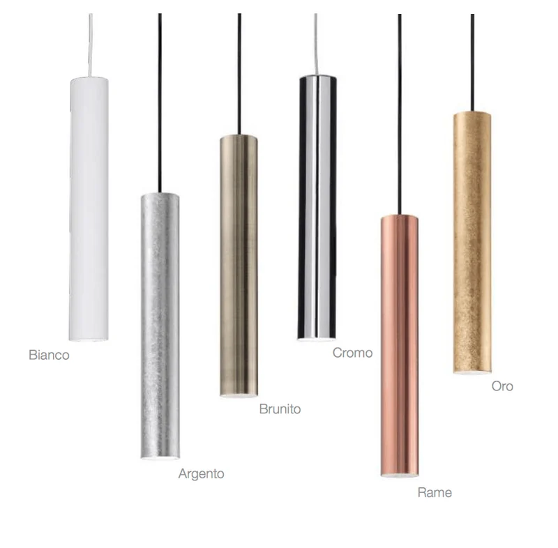 Look Pendelleuchte Zylinder Ø 6cm Weiß