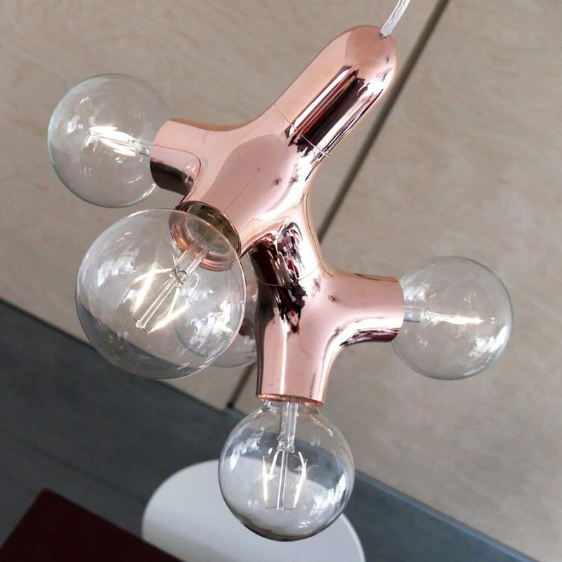 DNA Double-5 Pendelleuchte Chrom