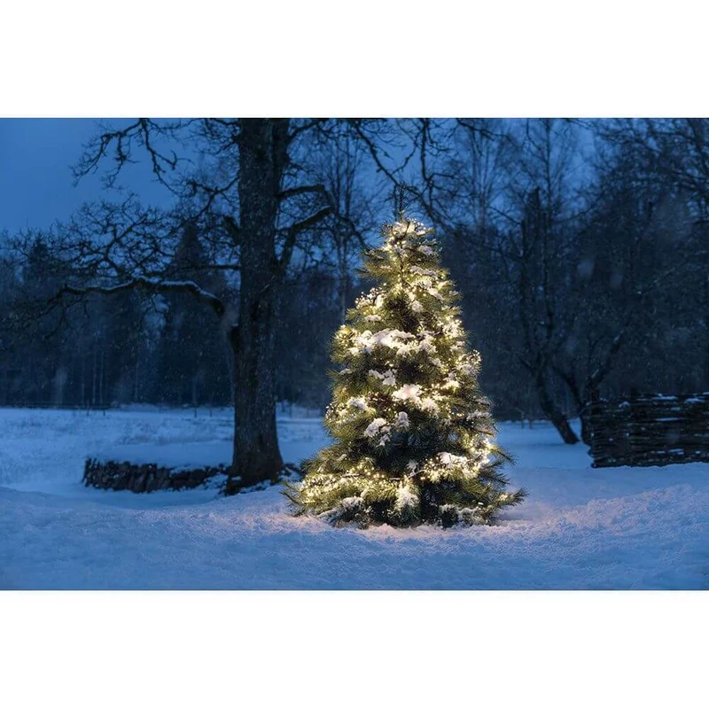 9m Micro LED Büschelllichterkette Cluster 8 Funktionen Warmweiß IP44