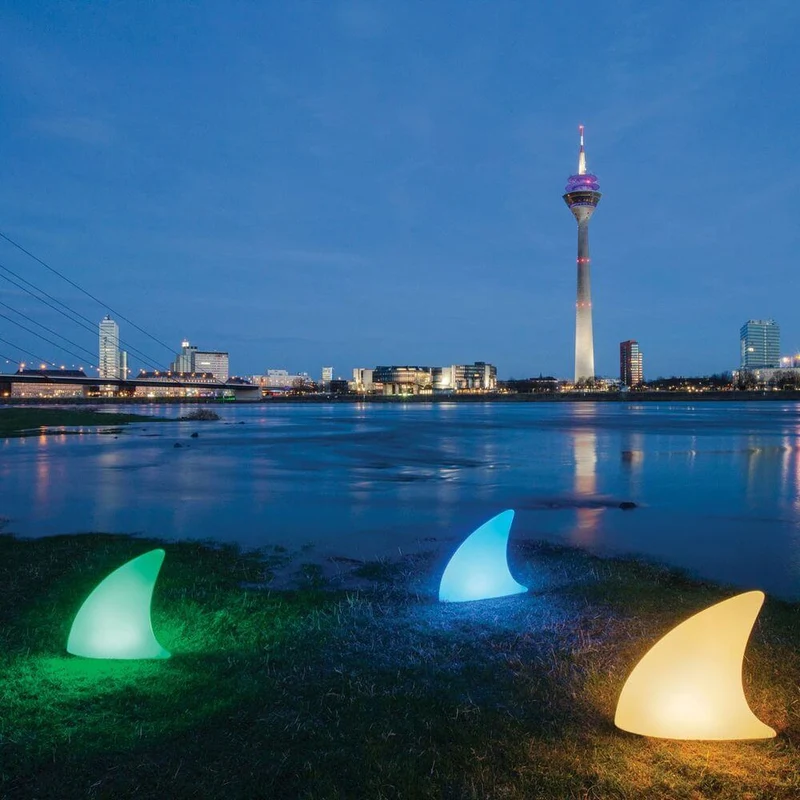 Moree LED Akku Dekoleuchte Shark mit Farbwechsel IP44