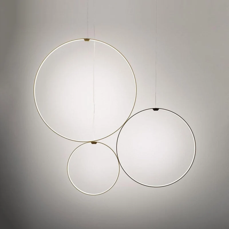 Panzeri Zero Round Vertical LED-Ringleuchte Pendel