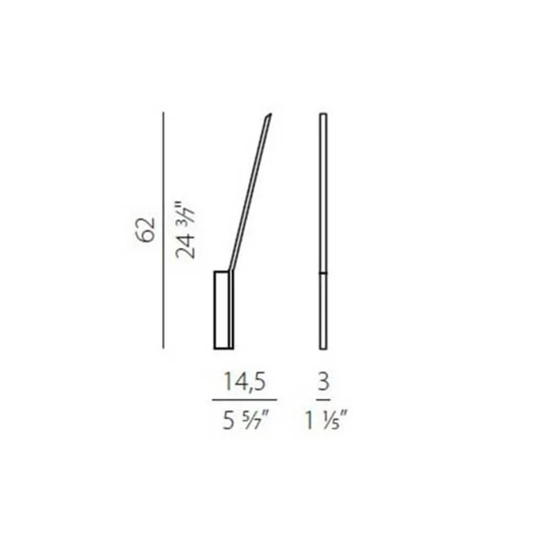 Panzeri Ypsilon LED Wandlampe indirekt