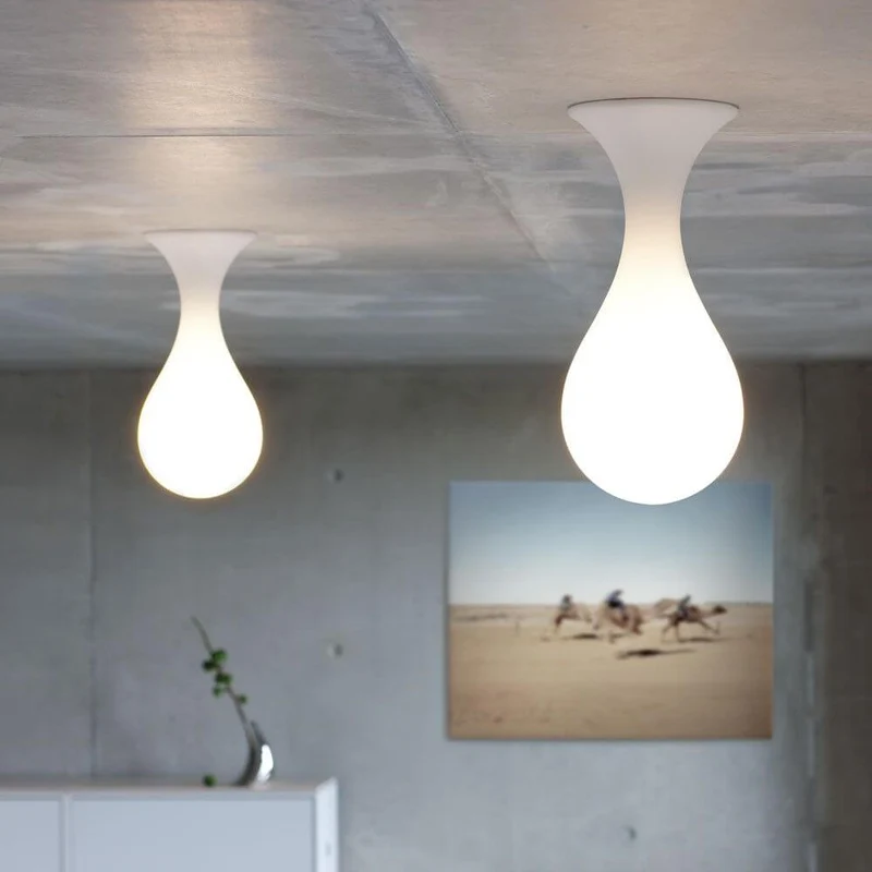 Drop-1S Deckenlampe 40cm Liquid-Light Weiß