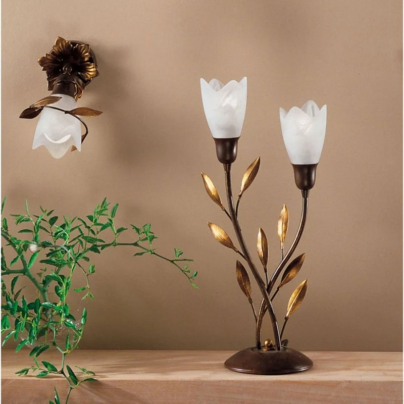 Campana Tischleuchte 2-flammig links 43cm