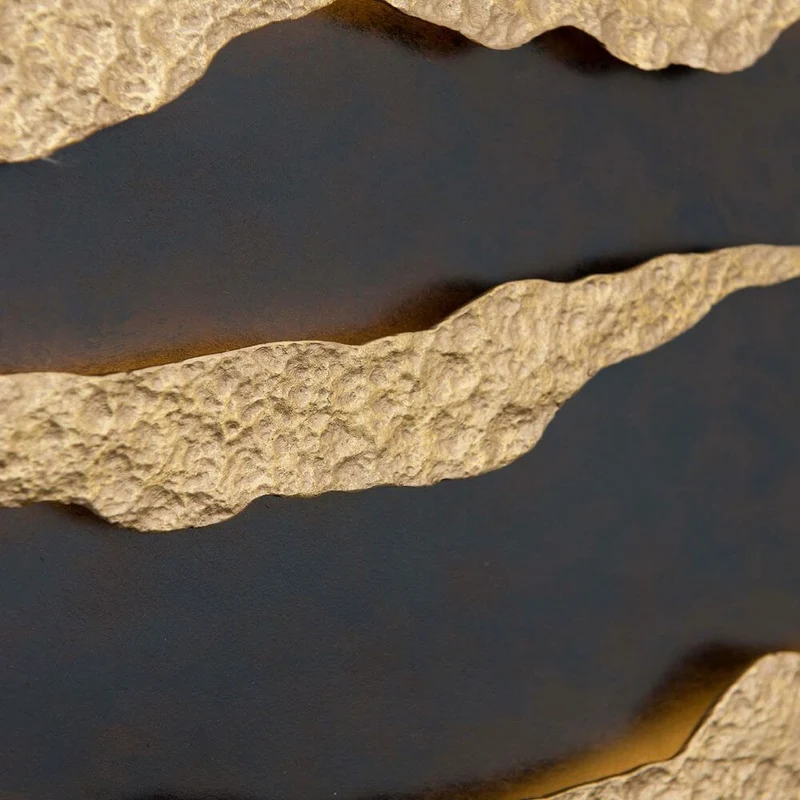 Wandleuchte Firmamento Eisen Braun-Schwarz-Gold