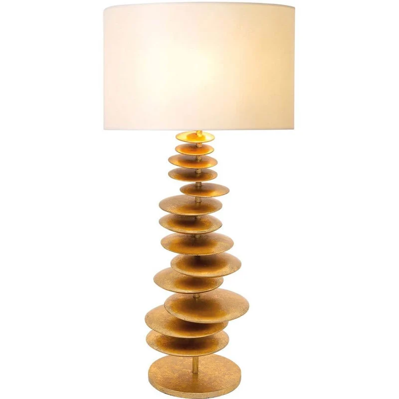 Tischleuchte Routatorre Mobile Eisen Gold-Beige