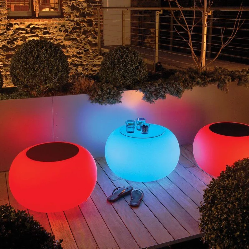 Moree Bubble Outdoor LED Tisch oder Hocker