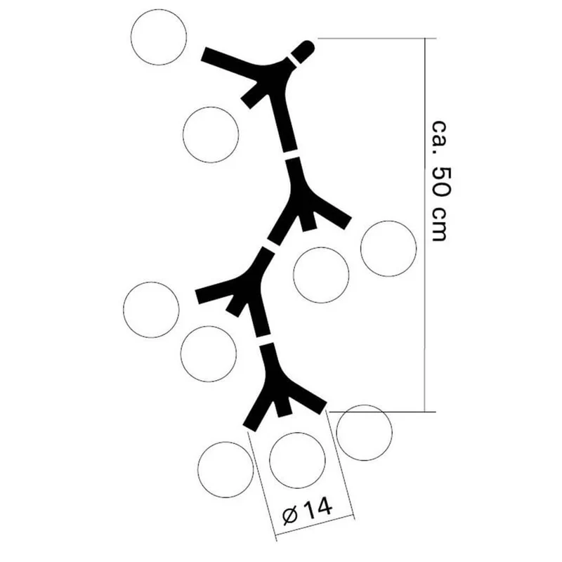DNA Quattro-9.1 Hängelampe Chrom