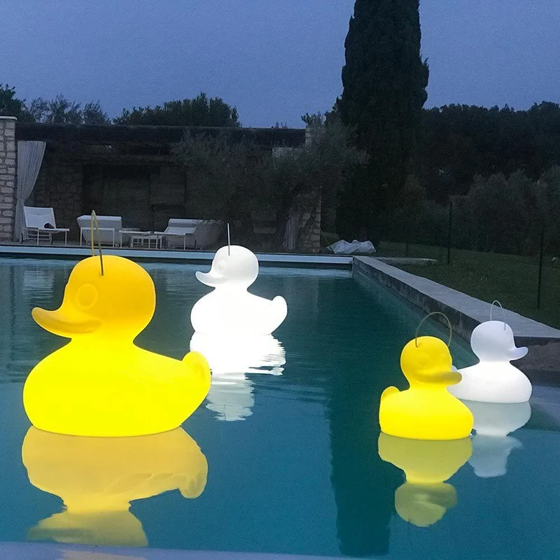 Schwimmfähige Akku-LED-Leuchte Duck-Duck S Gelb