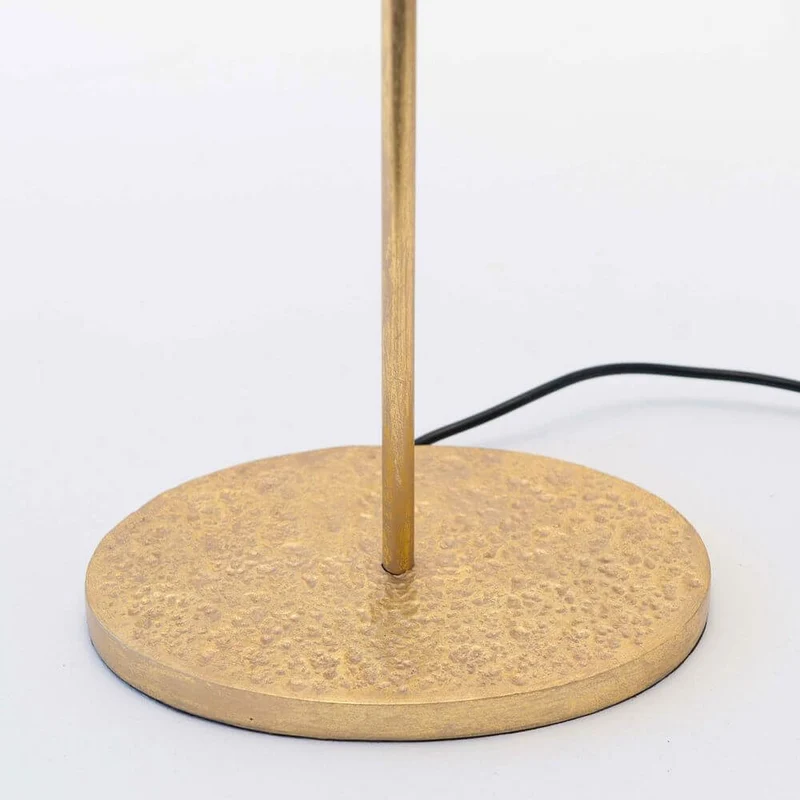 Stehleuchte Mattia Oval Eisen Gold-Schwarz