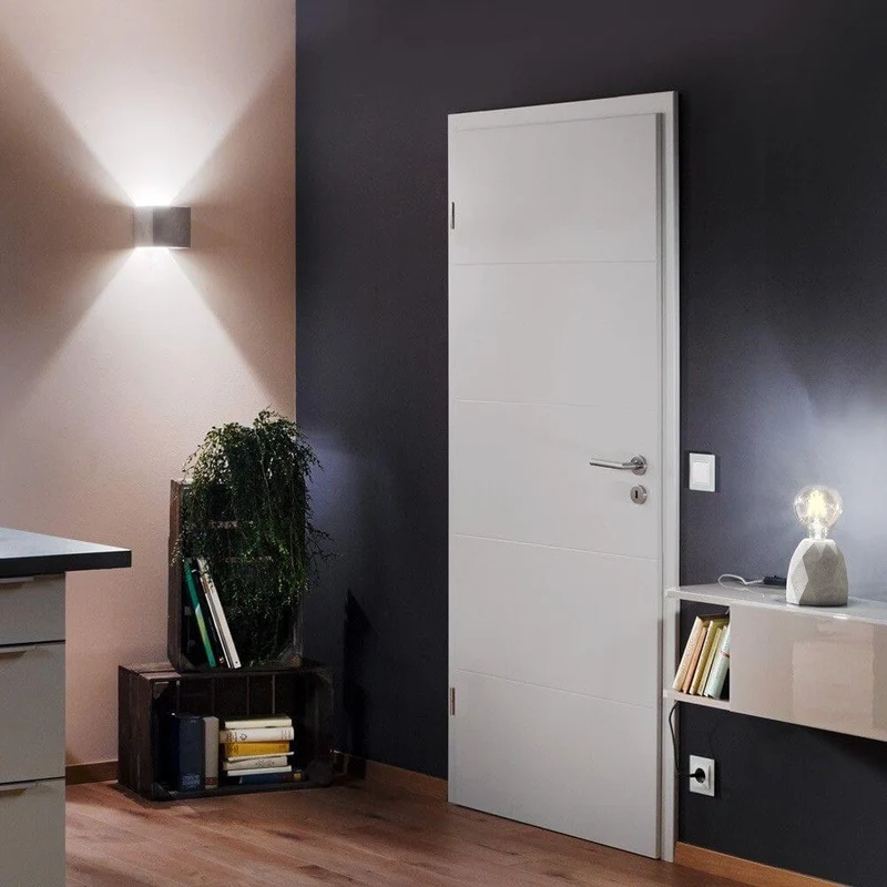 s.luce Plinth Wandleuchte aus Beton Grau