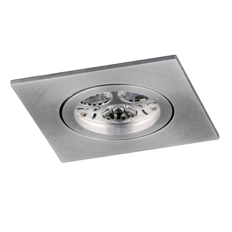 s.luce GU10 Einbaustrahler Prim schwenkbar 230V Alu-Matt