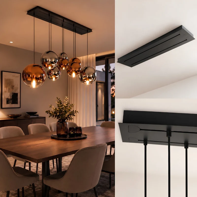 s.luce Modular Balken Baldachin mehrflammig Rechteckig