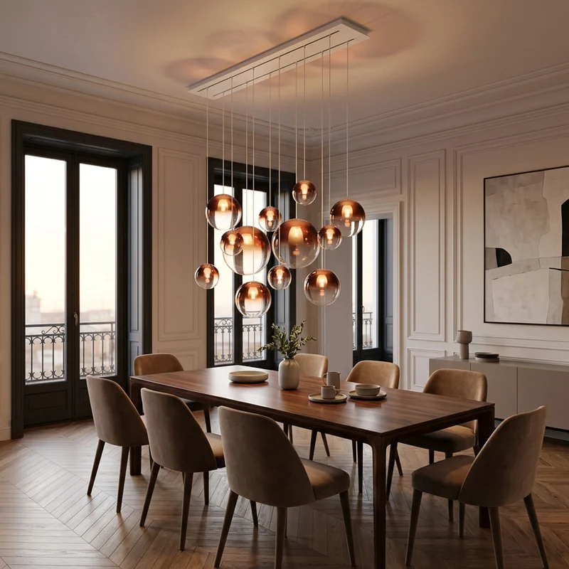 s.luce Modular Balken Baldachin mehrflammig Rechteckig