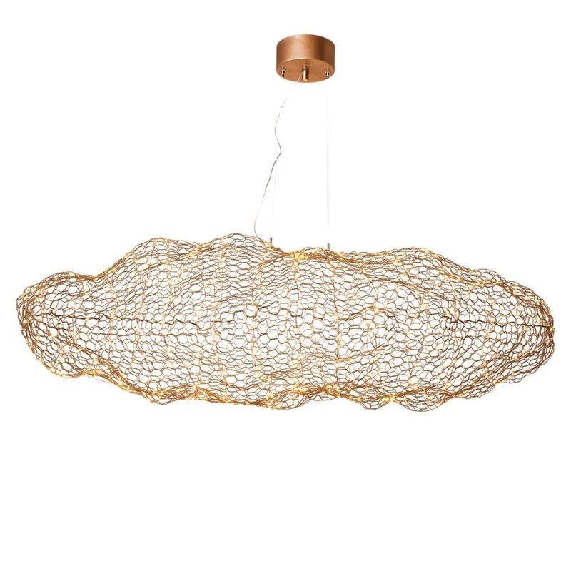 LED-Hängeleuchte Hayden XL 115cm Goldfarben
