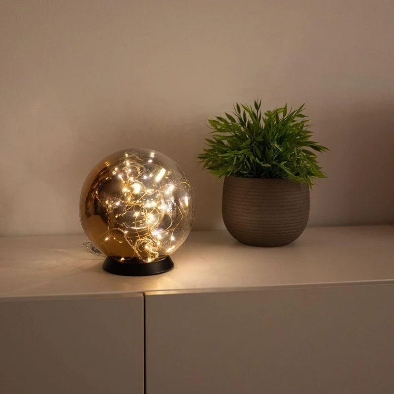 s.luce Orb LED-Dekolampe Glaskugel Ornament