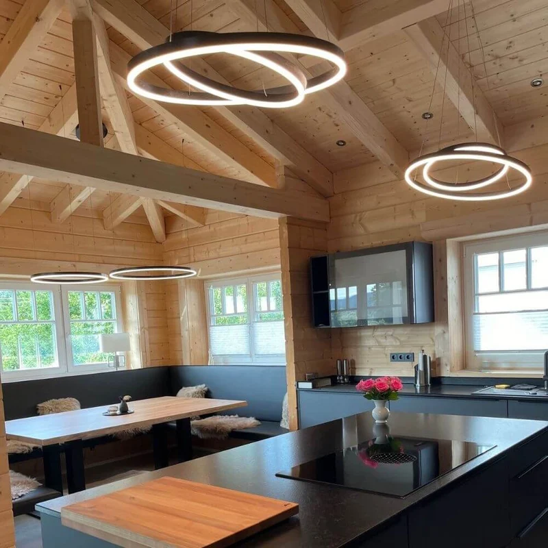 s.luce LED Ring Hängeleuchte Ø 60cm