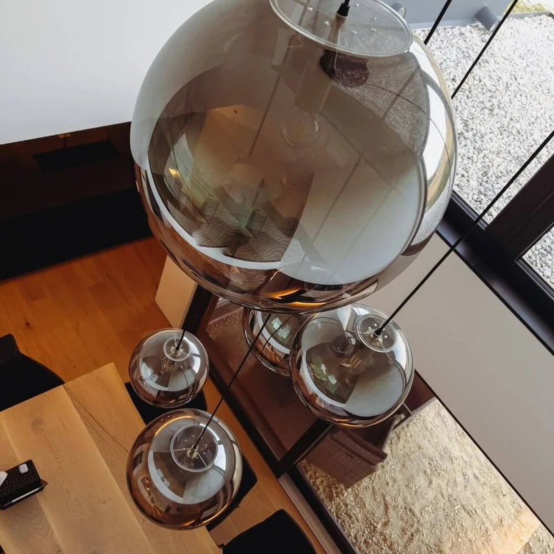 s.luce Orb Glaskugel Galerieleuchte 5m Abhängung