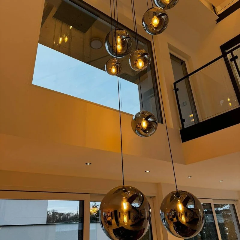 s.luce Orb Glaskugel Galerieleuchte 5m Abhängung